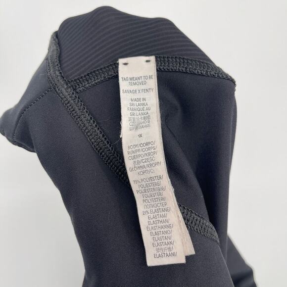 Savage Fenty High Waisted Curve Alert Leggings Black Plus Size 1X - Picture 12 of 12